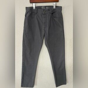 Alex Crane Cham Button Fly Pants in Gray Ink Size 32